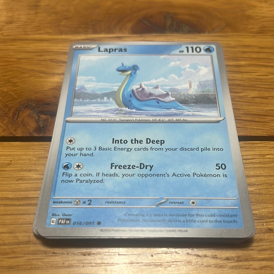 Paldean Fates: Lapras #16 Paldean Fates: Lapras #16